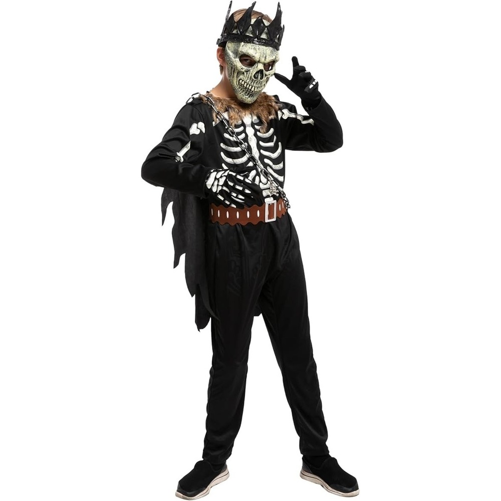 Spooktacular Creations Kids Skeleton Knight Halloween Costume Black L 10-12 Yrs